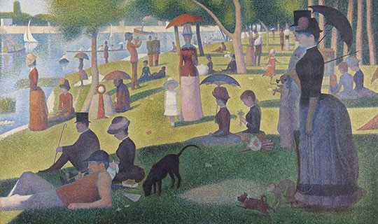 Seurat painting as interior design inspiration