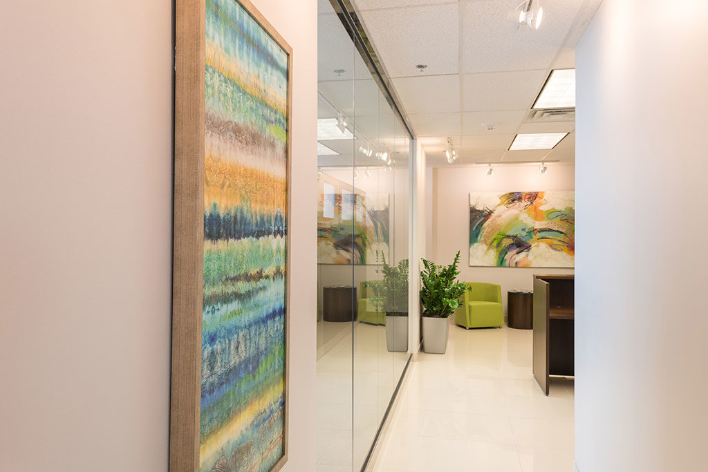 Upbeat office interior design dallas