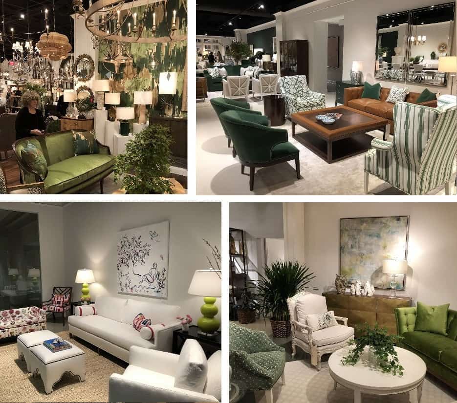 four display shots showing living room furnishings
