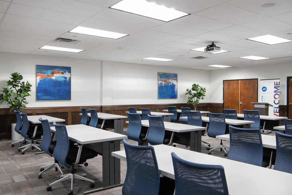 ADT headquarters, Dallas, training and conference room by Nicole Arnold commercial interior designer