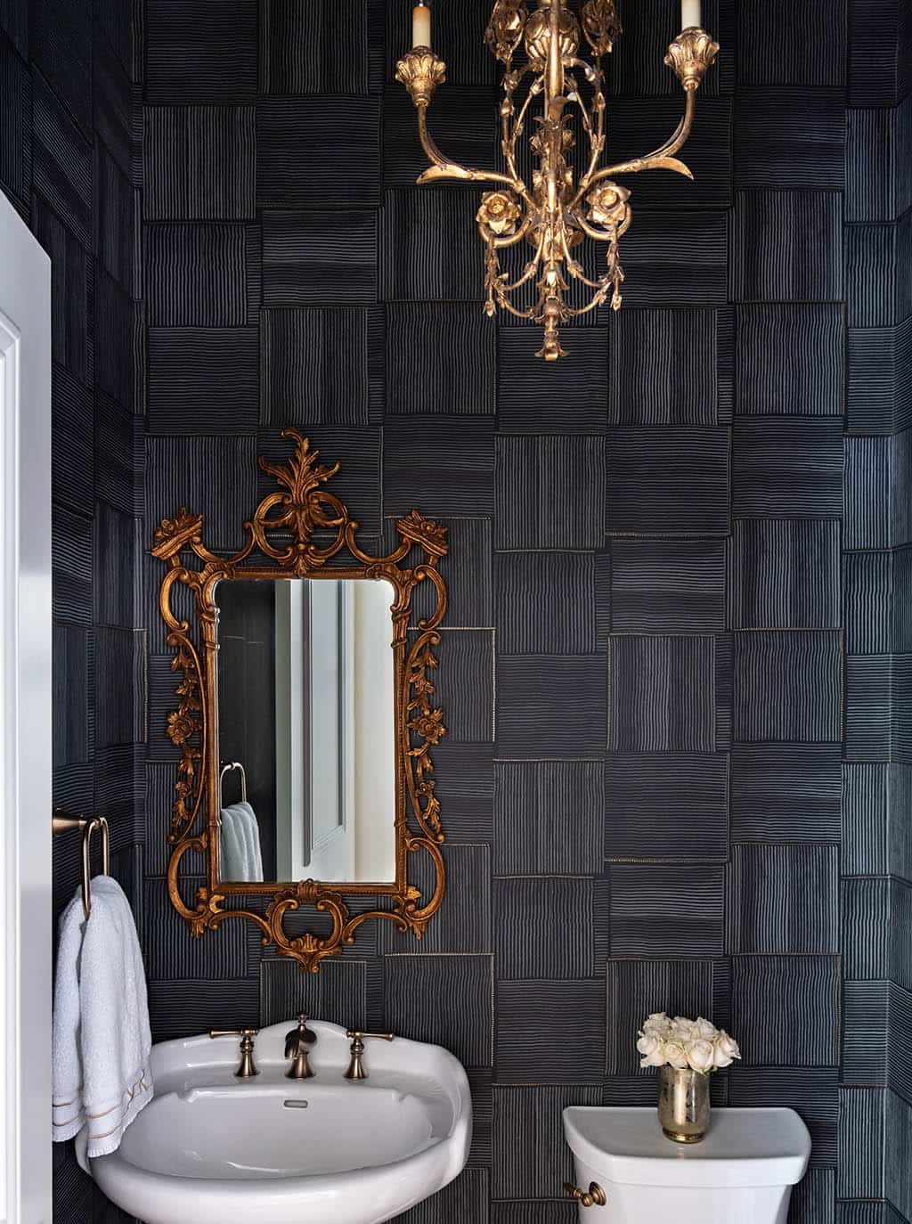 Powder Bath powder bath remodel interior design in Plano, TX