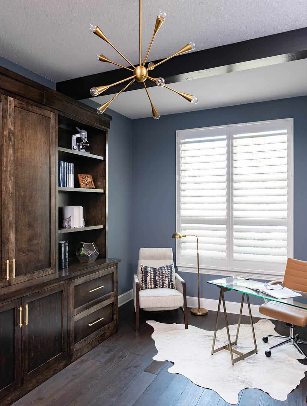 Home office study design at Edgestone in Frisco, TX