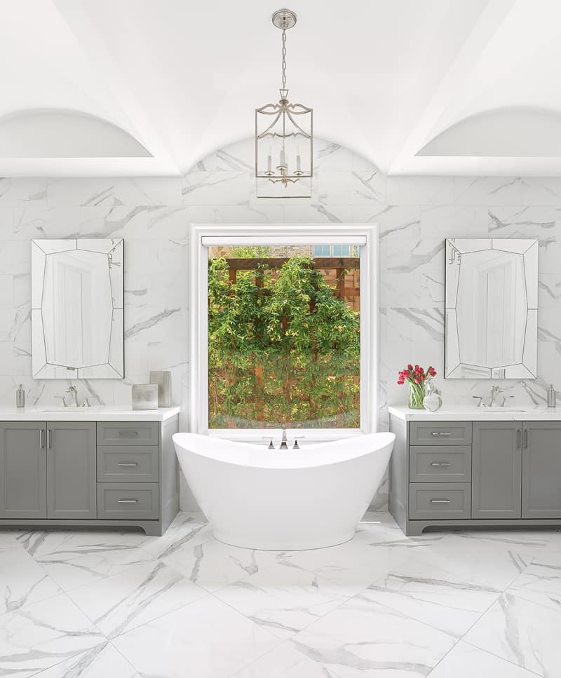 master bath remodel interior design in Frisco, TX