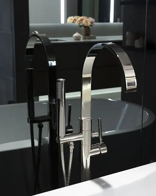 Modern Industrial Meets Luxury Loft Living Bathroom 2