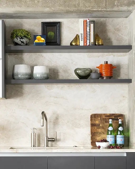 Modern Industrial Meets Luxury Loft Living Kitchen 4