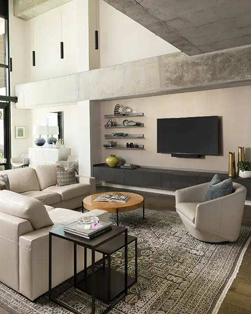 Modern Industrial Meets Luxury Loft Living Living Rm 1