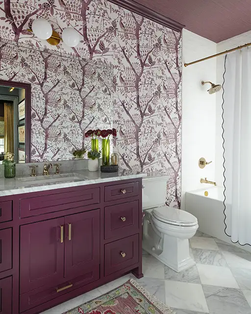 Vintage Charm Meets Modern Luxury Guest Bath 1-1