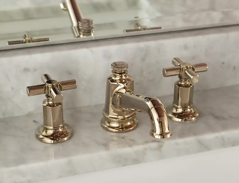Vintage Charm Meets Modern Luxury Guest Bath 1-4