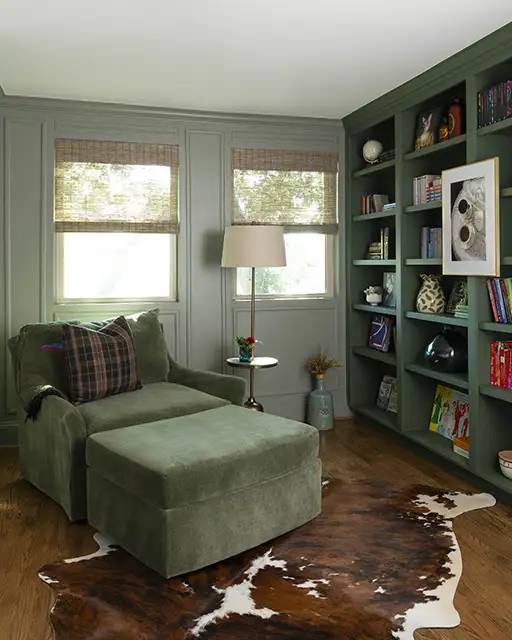 Vintage Charm Meets Modern Luxury Library 8