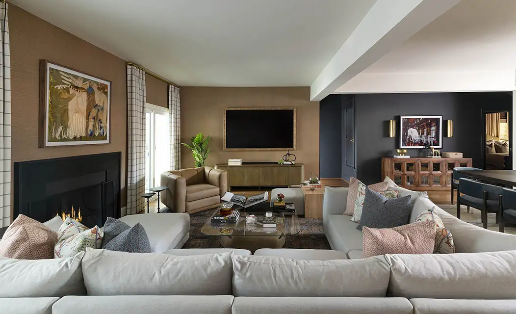 Vintage Charm Meets Modern Luxury Living Room 1